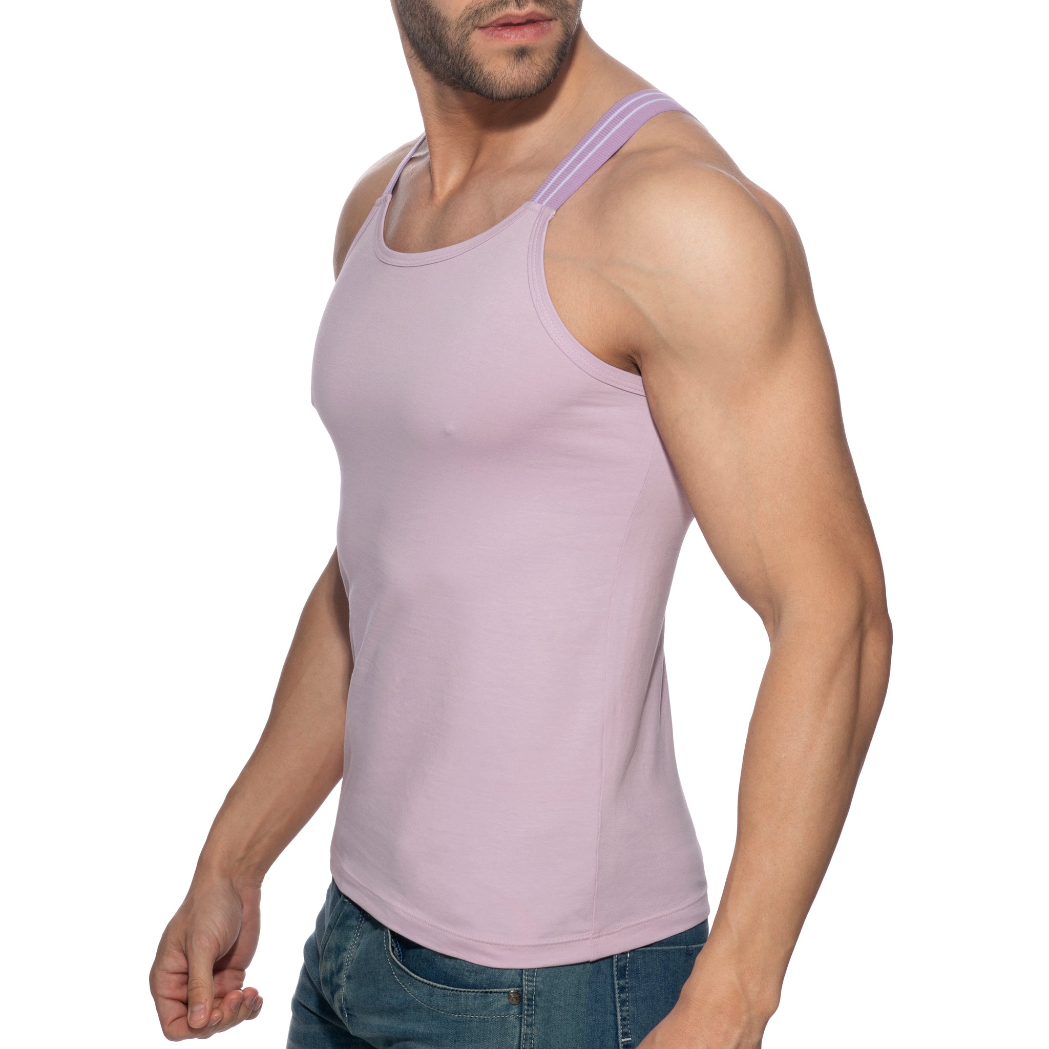 Addicted Sitges Slim Fit Tank Top Baby Pink AD1260