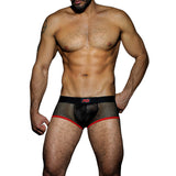 AD Fetish Mesh Short Boxer Red ADF03