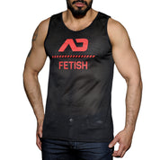 AD Fetish Mesh Tank Top Red ADF54