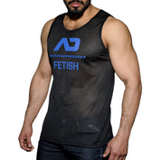 AD Fetish Mesh Tank Top Royal Blue ADF54