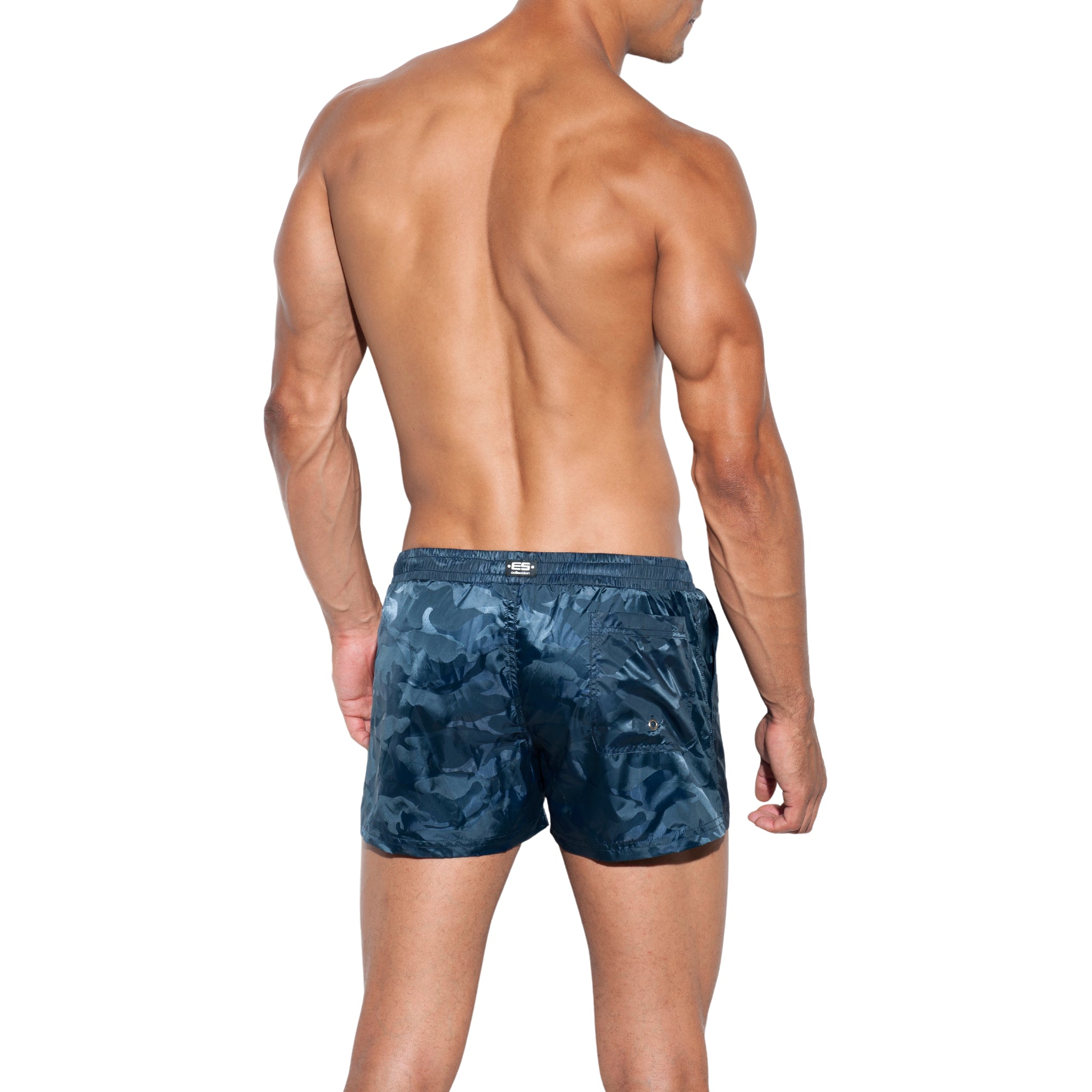 ES Collection Elliot Camo Short Navy 1833