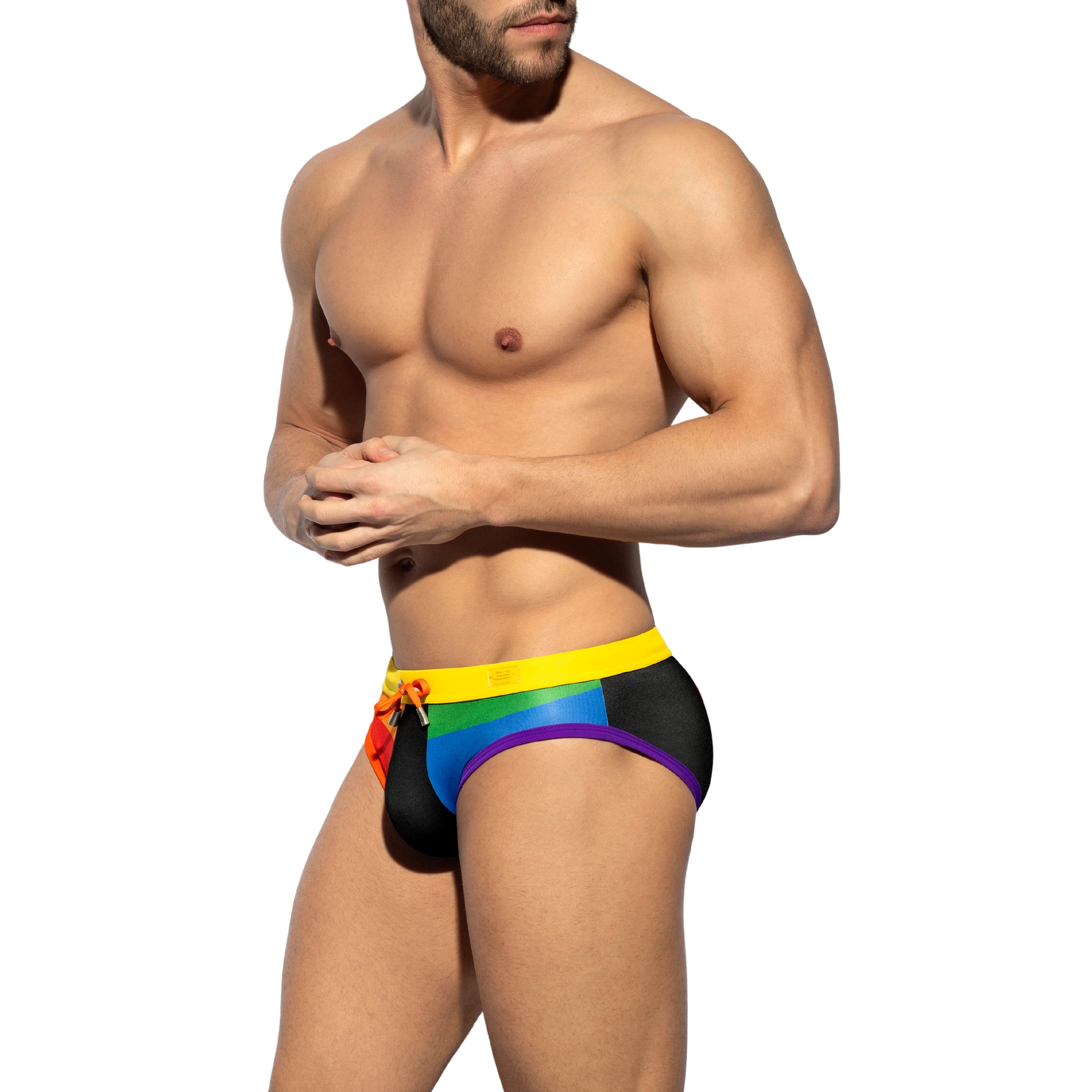 ES Collection Rainbow Complex Swim Brief Black 2114