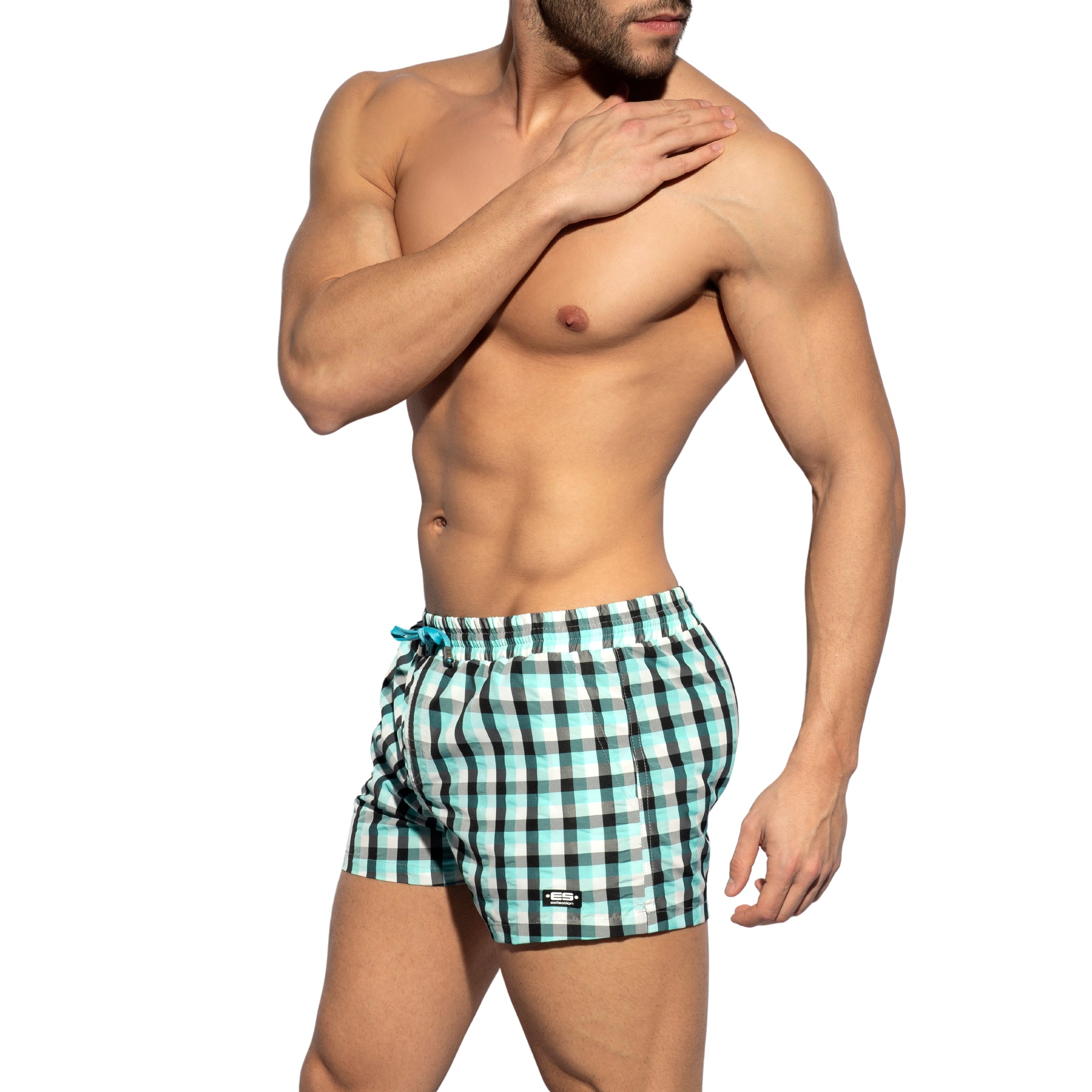 ES Collection Squared Swim Shorts Turquoise 2201