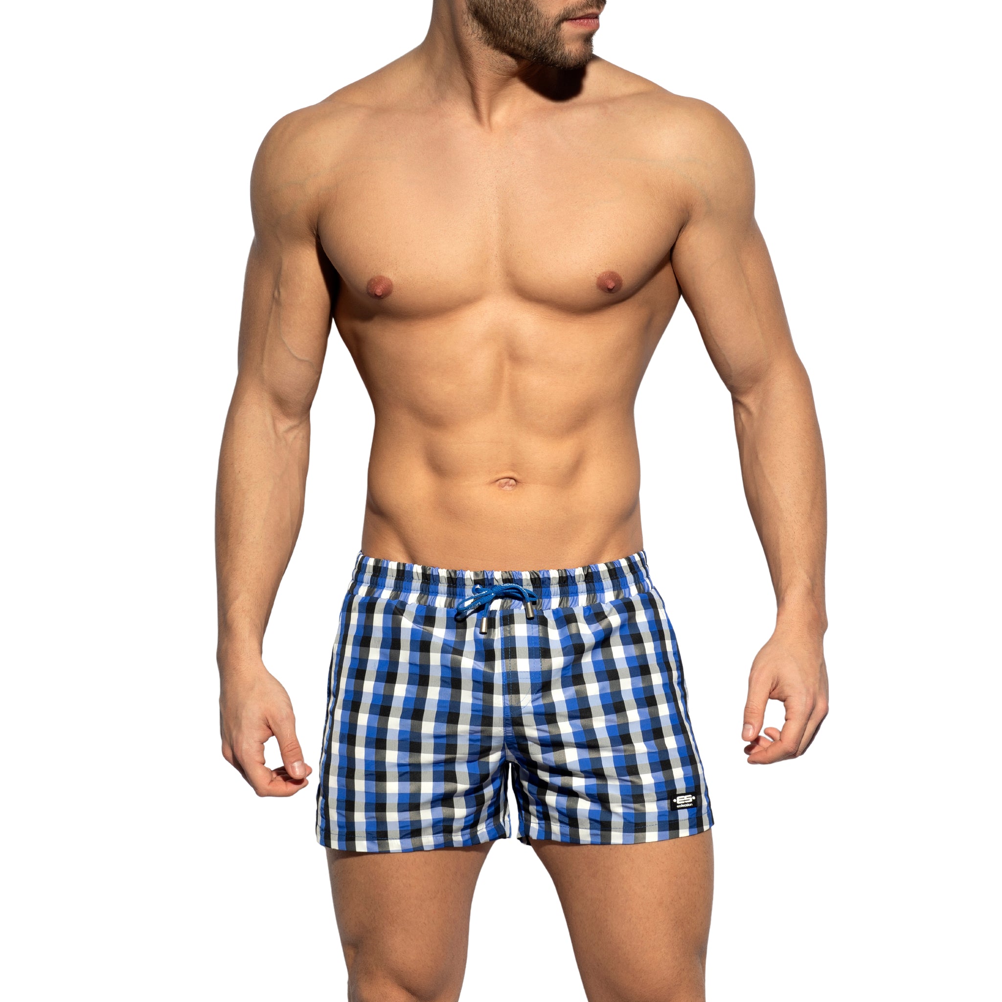 ES Collection Squared Swim Shorts Royal Blue 2201