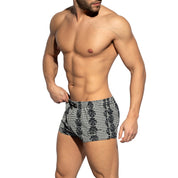 ES Collection Baroque Squared Swim Shorts Black 2206