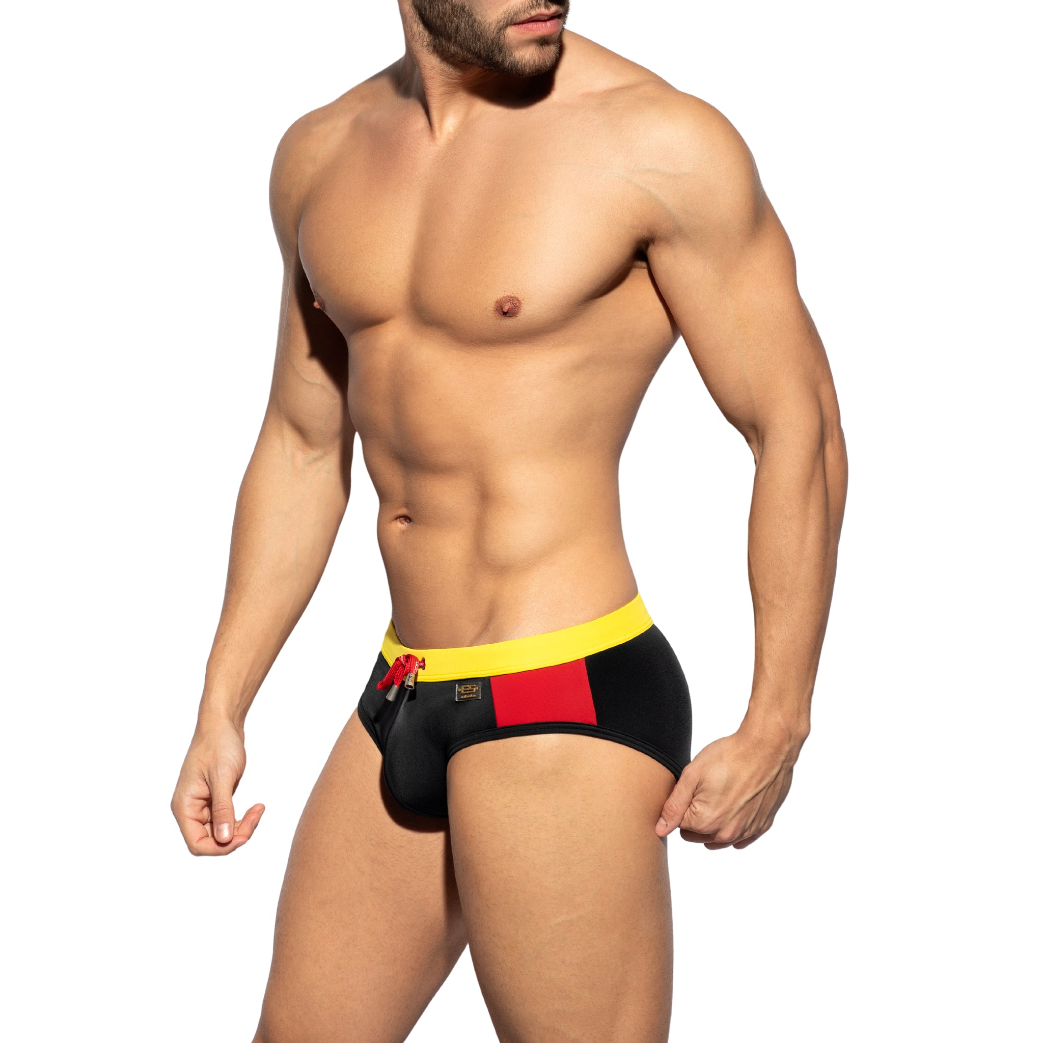 ES Collection Flags Swim Brief Black 2208