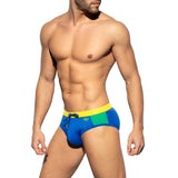 ES Collection Flags Swim Brief Royal Blue 2208