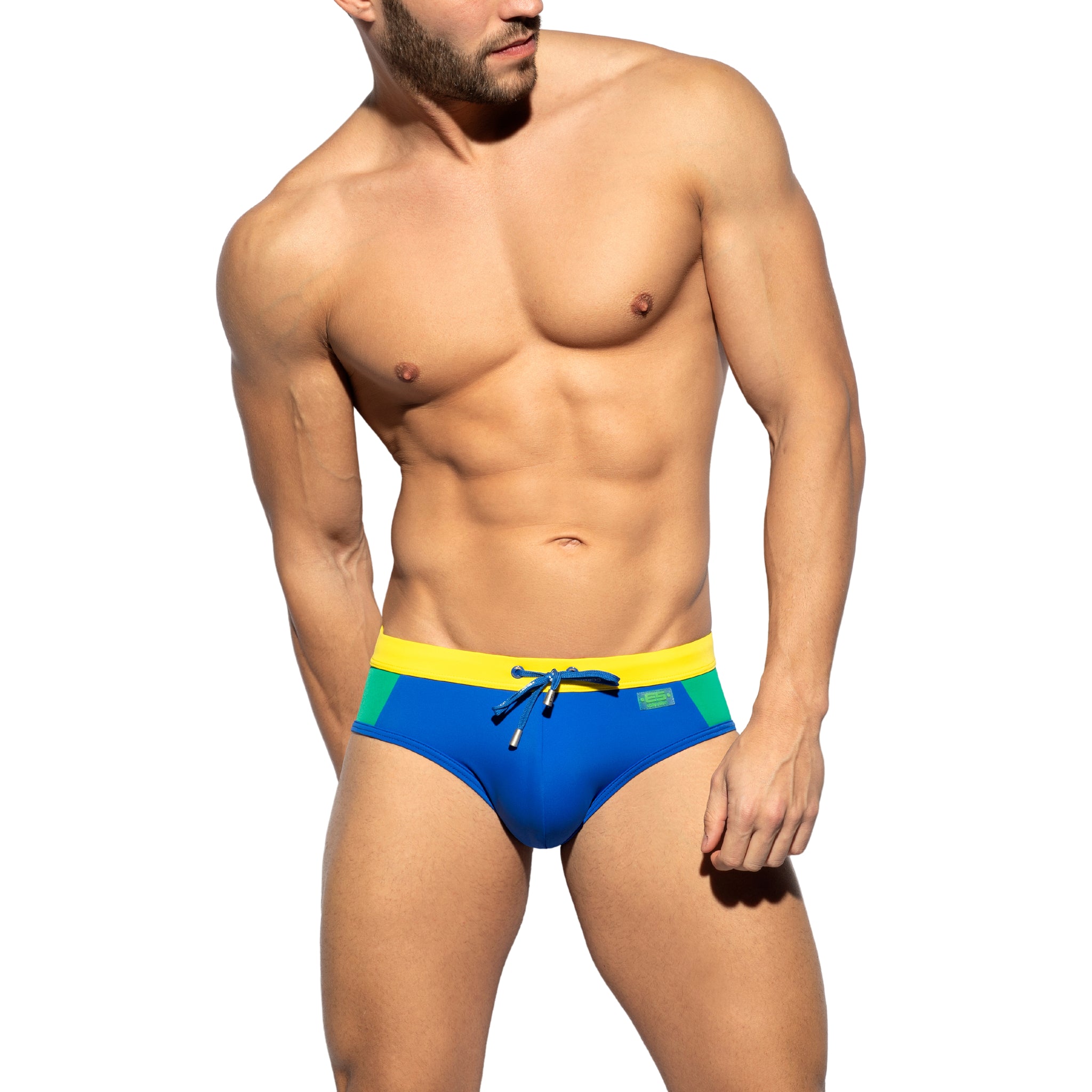 ES Collection Flags Swim Brief Royal Blue 2208