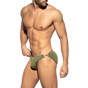 ES Collection Luxury Swim Bikini Brief Khaki 2210