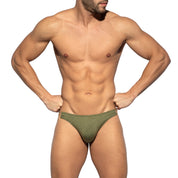 ES Collection Luxury Swim Bikini Brief Khaki 2210