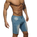 Addicted Mid Length Short Blue Jeans AD529