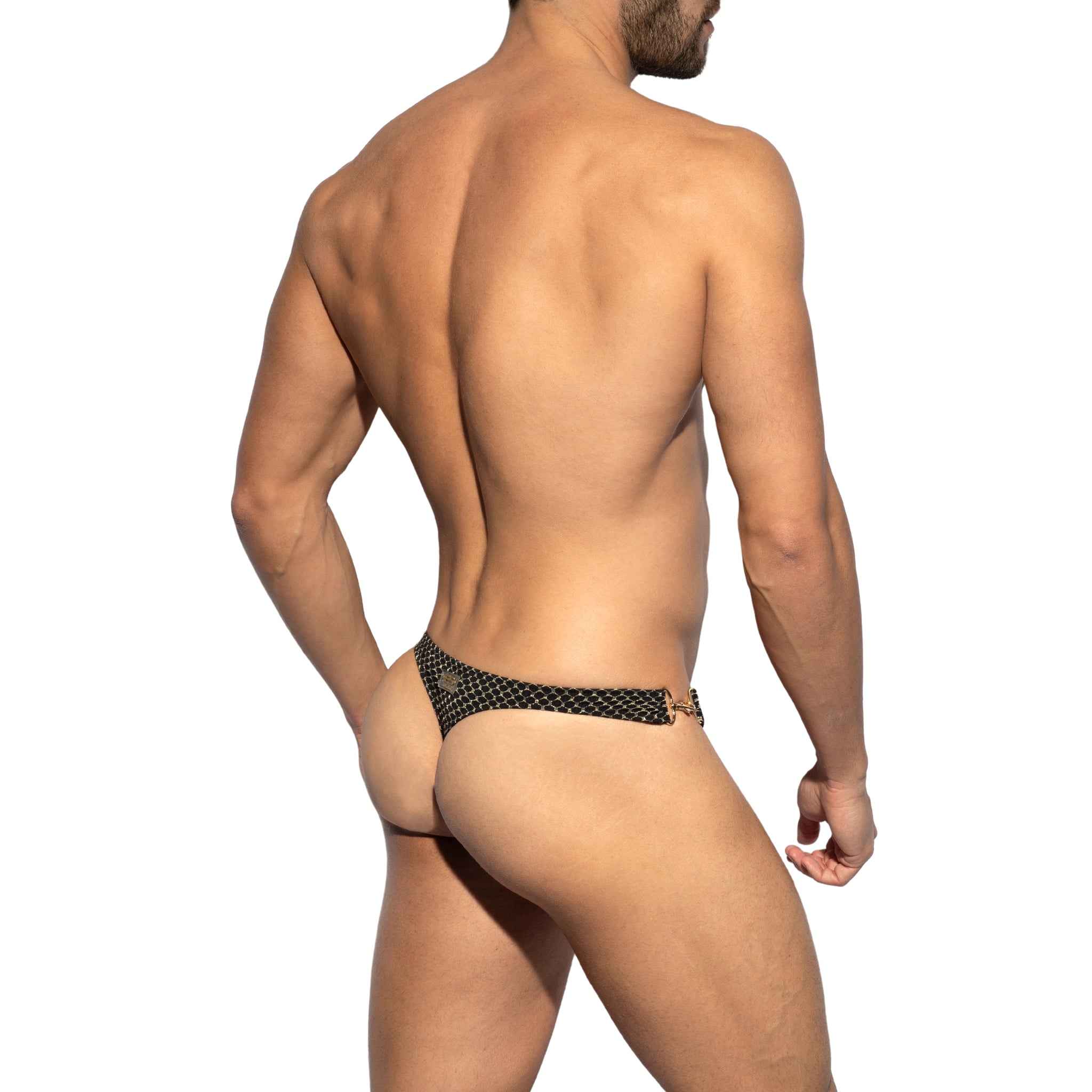 ES Collection Luxury Swim Thong Black 2211