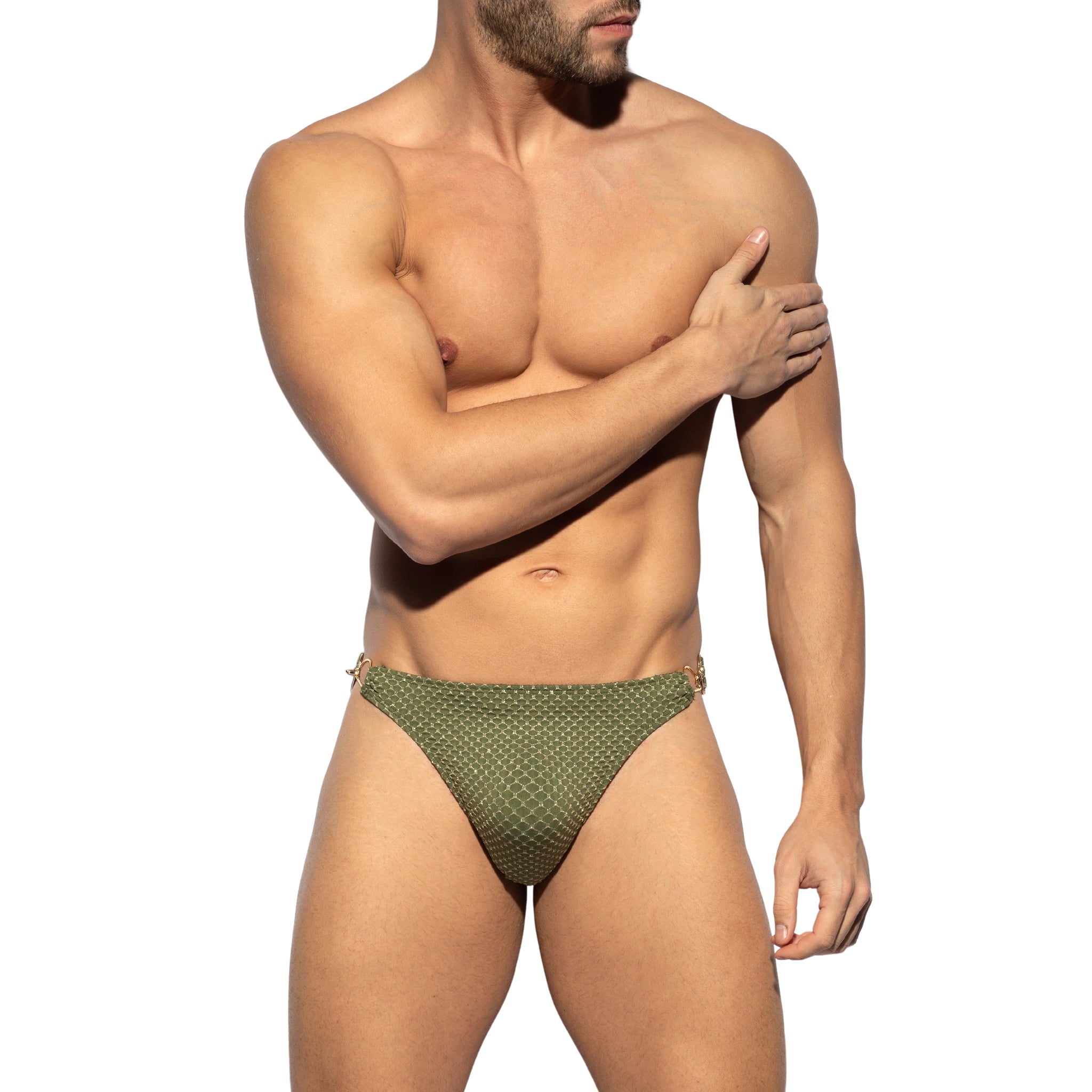 ES Collection Luxury Swim Thong Khaki 2211