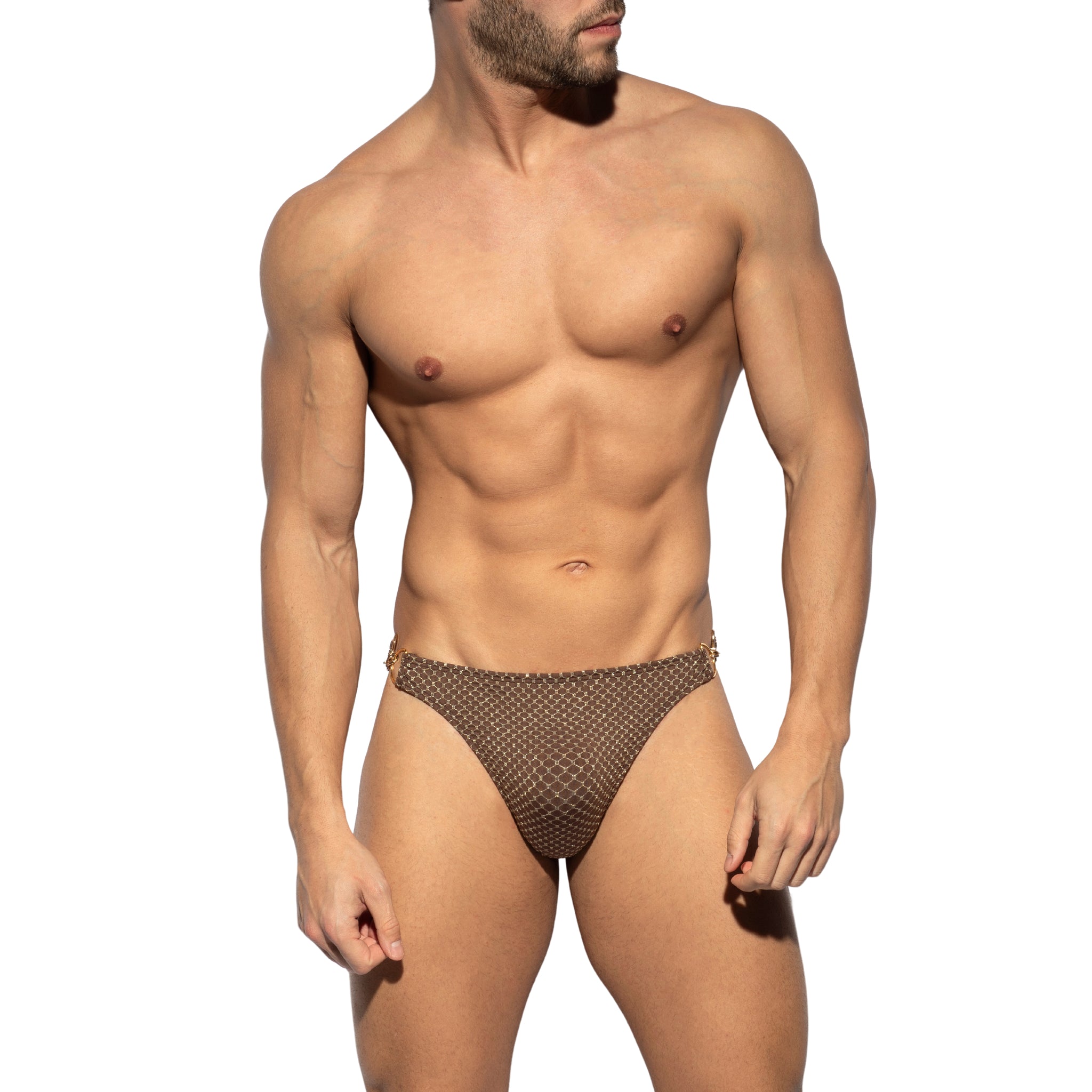 ES Collection Luxury Swim Thong Brown 2211