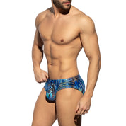 ES Collection Tropical Glitter Swim Brief Navy 2223