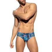 ES Collection Tropical Glitter Swim Brief Navy 2223