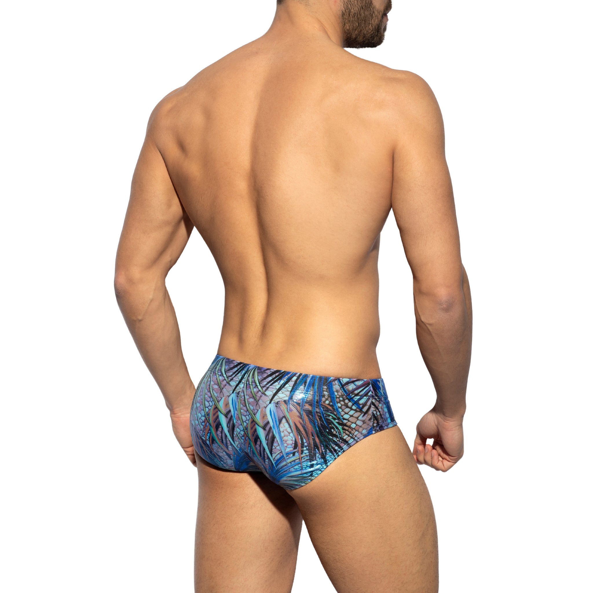 ES Collection Tropical Glitter Swim Brief Navy 2223