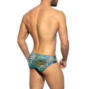 ES Collection Tropical Glitter Swim Brief Khaki 2223