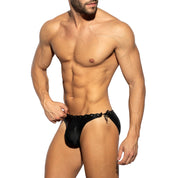 ES Collection Snake Skin Swim Brief Black 2226