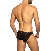 ES Collection Snake Skin Swim Brief Brown 2226