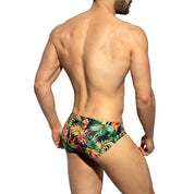 ES Collection Hawaiian Swim Brief Black 2301