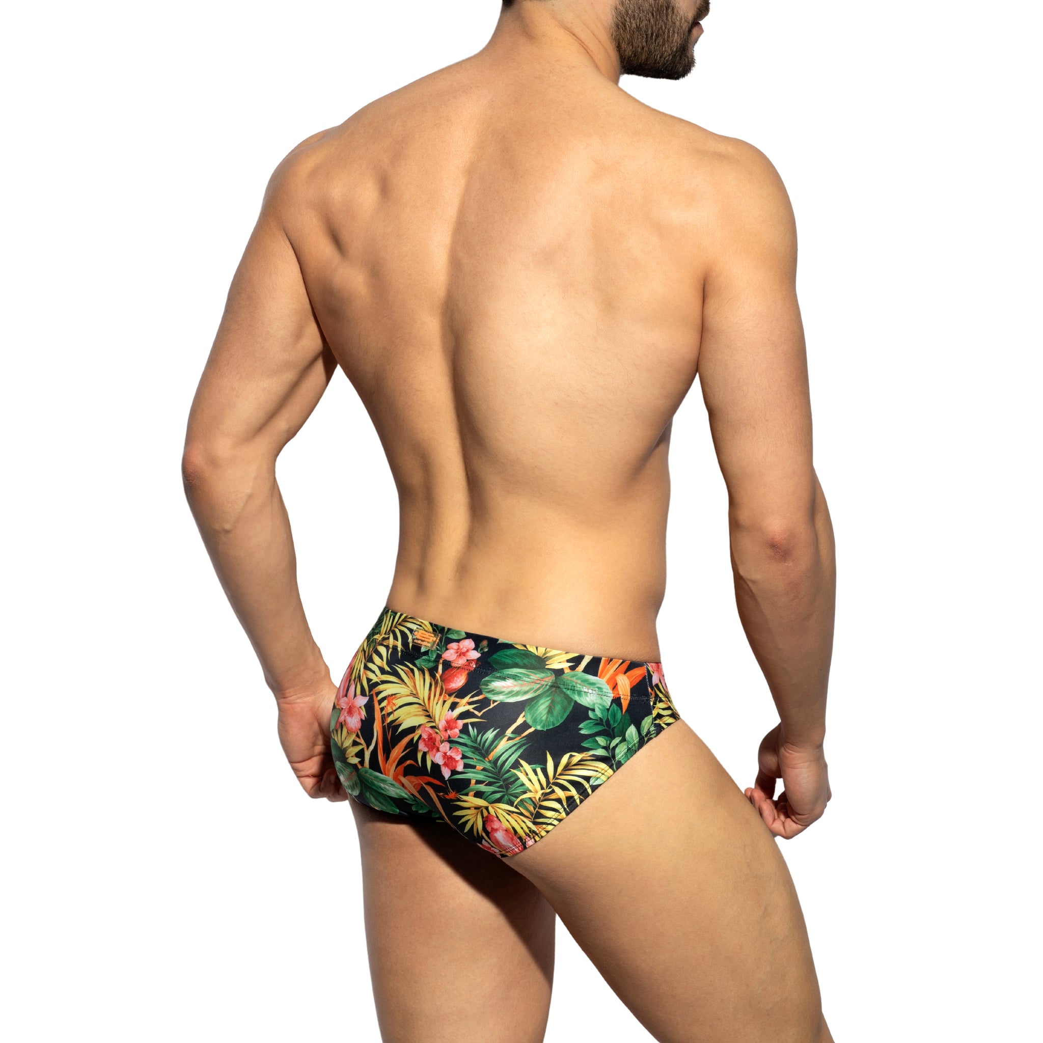 ES Collection Hawaiian Swim Brief Black 2301