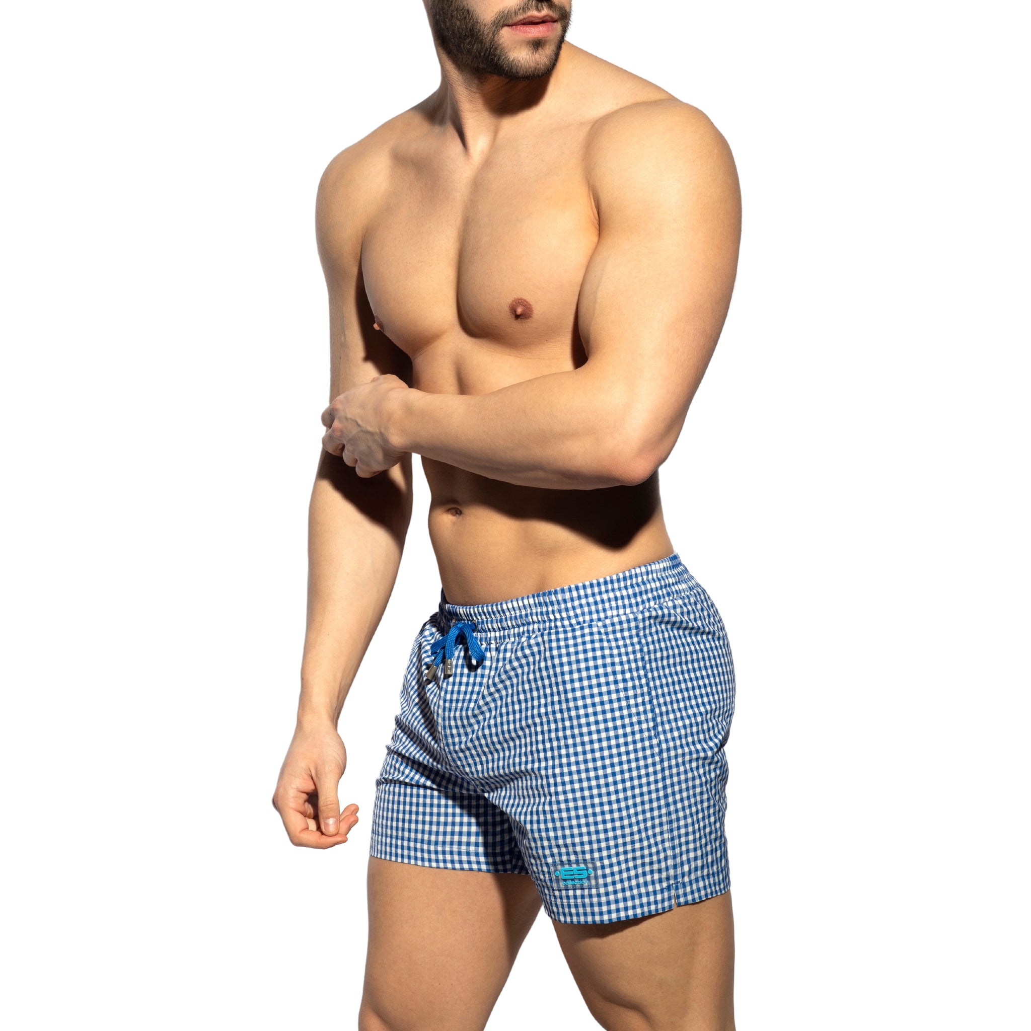 ES Collection Chess Swim Shorts Royal Blue 2306