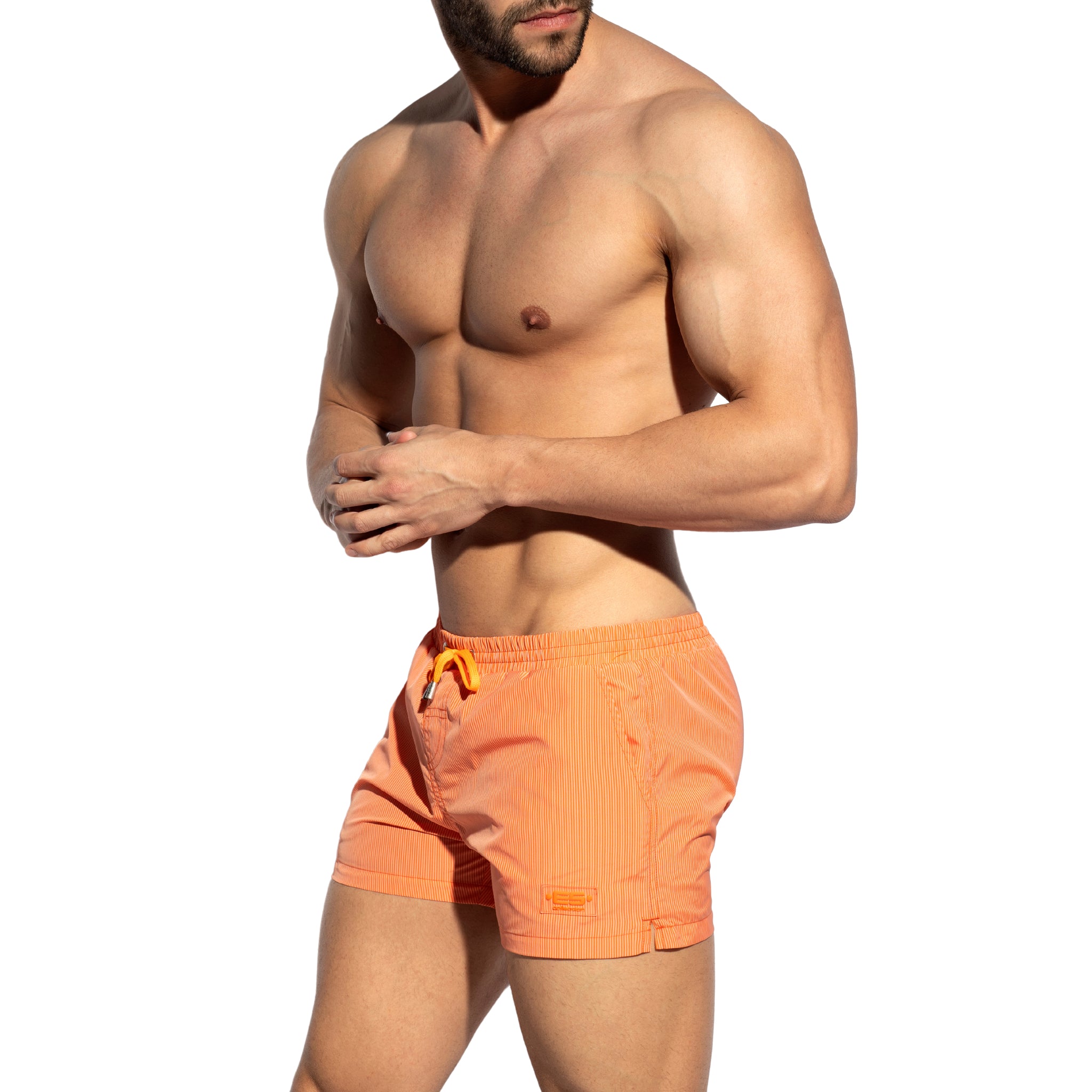 ES Collection Thin Stripes Swim Shorts Orange 2307