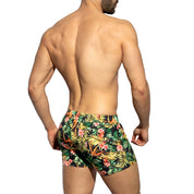 ES Collection Hawaiian Swim Shorts Black 2310