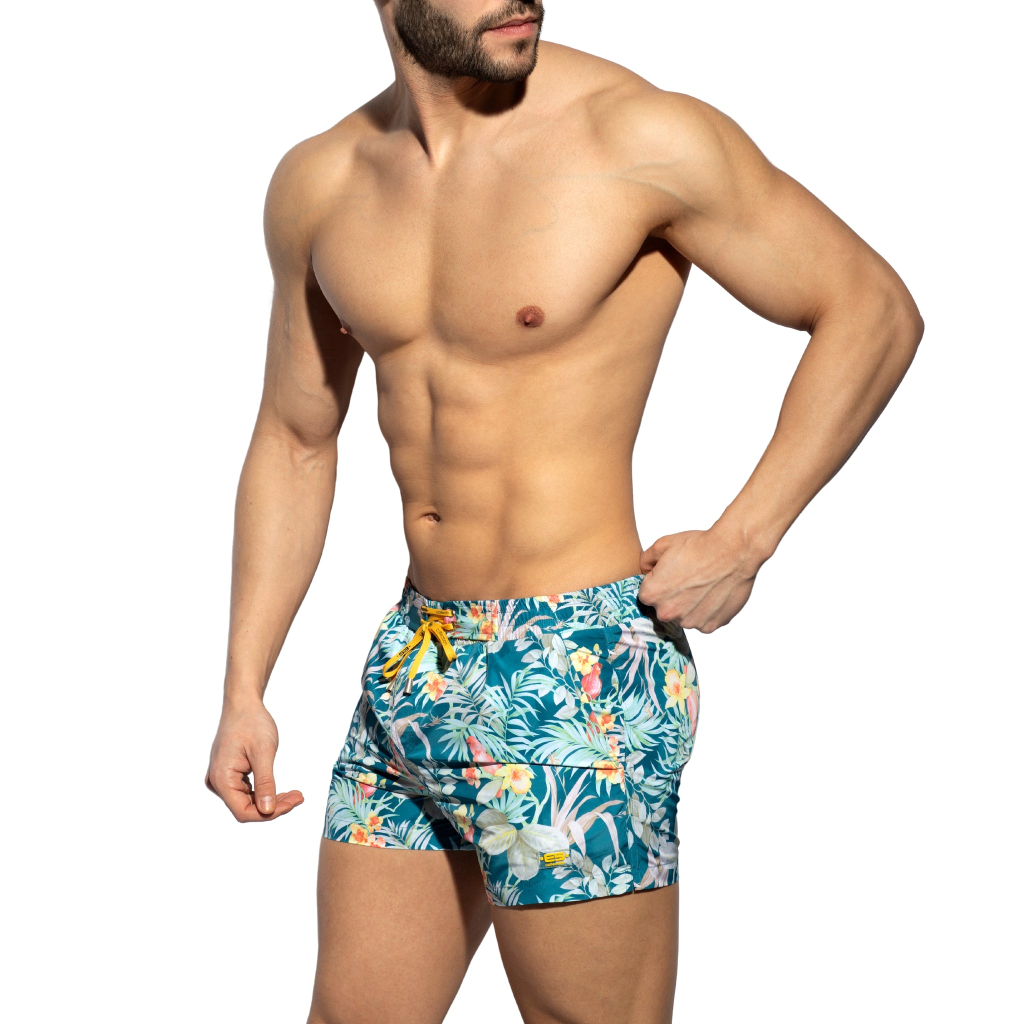 ES Collection Hawaiian Swim Shorts Cobalt 2310