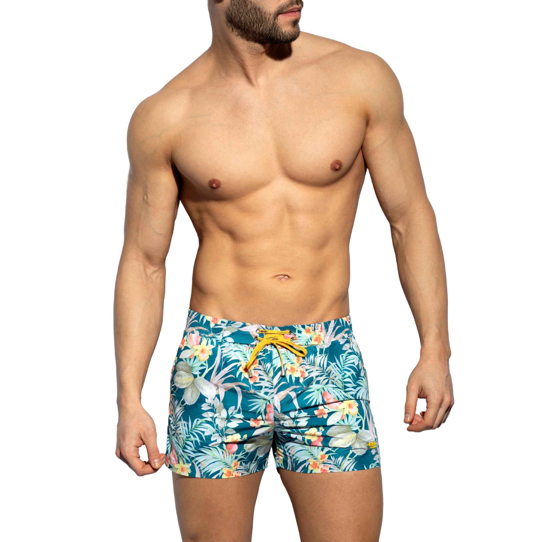 ES Collection Hawaiian Swim Shorts Cobalt 2310