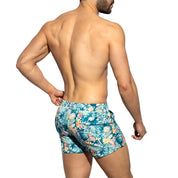 ES Collection Hawaiian Swim Shorts Cobalt 2310