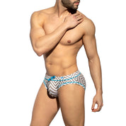 ES Collection Zig Zag Swim Brief Surf Blue 2312