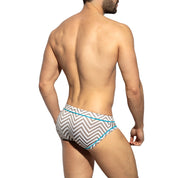 ES Collection Zig Zag Swim Brief Surf Blue 2312