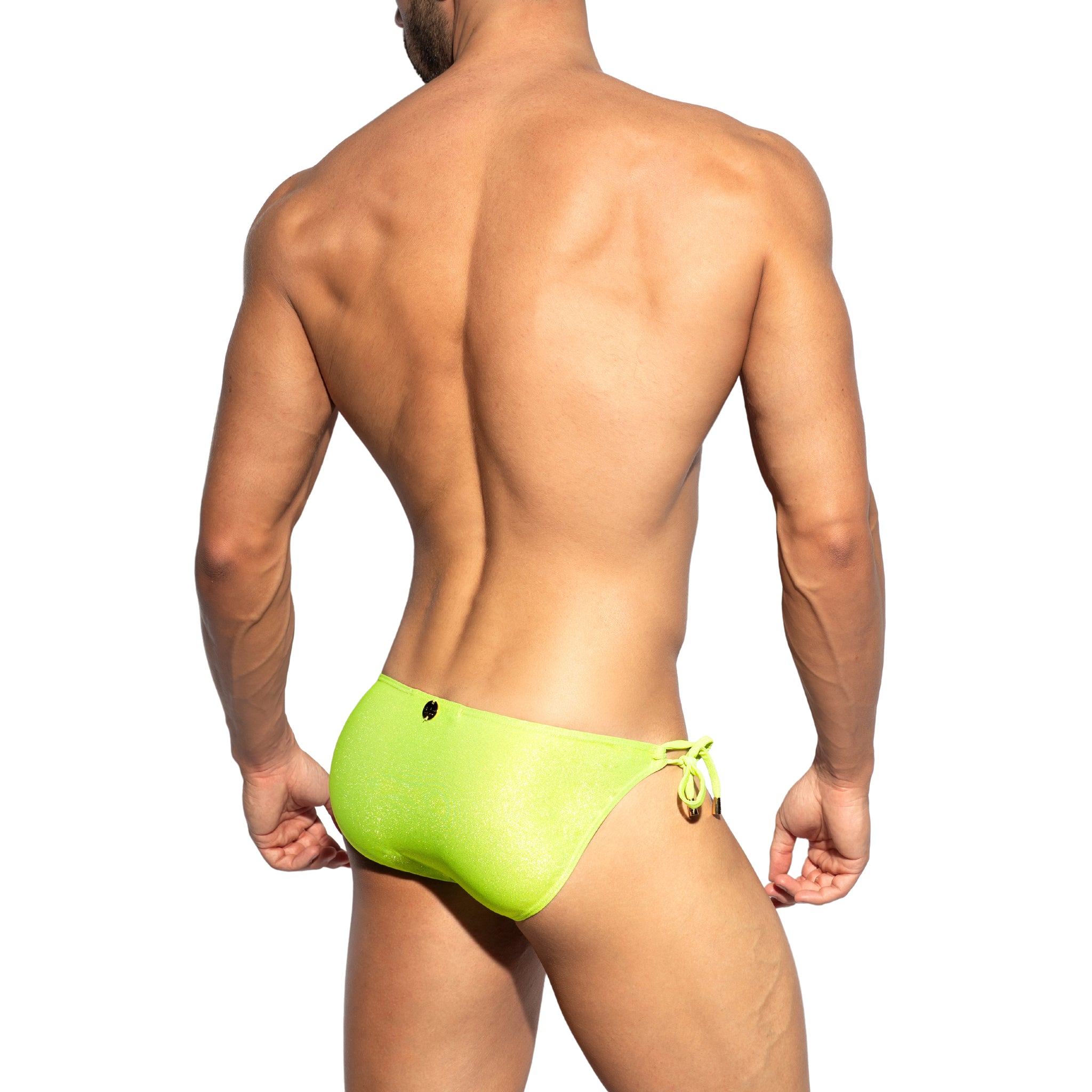 ES Collection Lurex Bikini Brief Lemon Green 2315