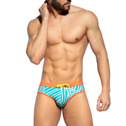 ES Collection Uganda Double Side Swim Brief Turquoise 2318