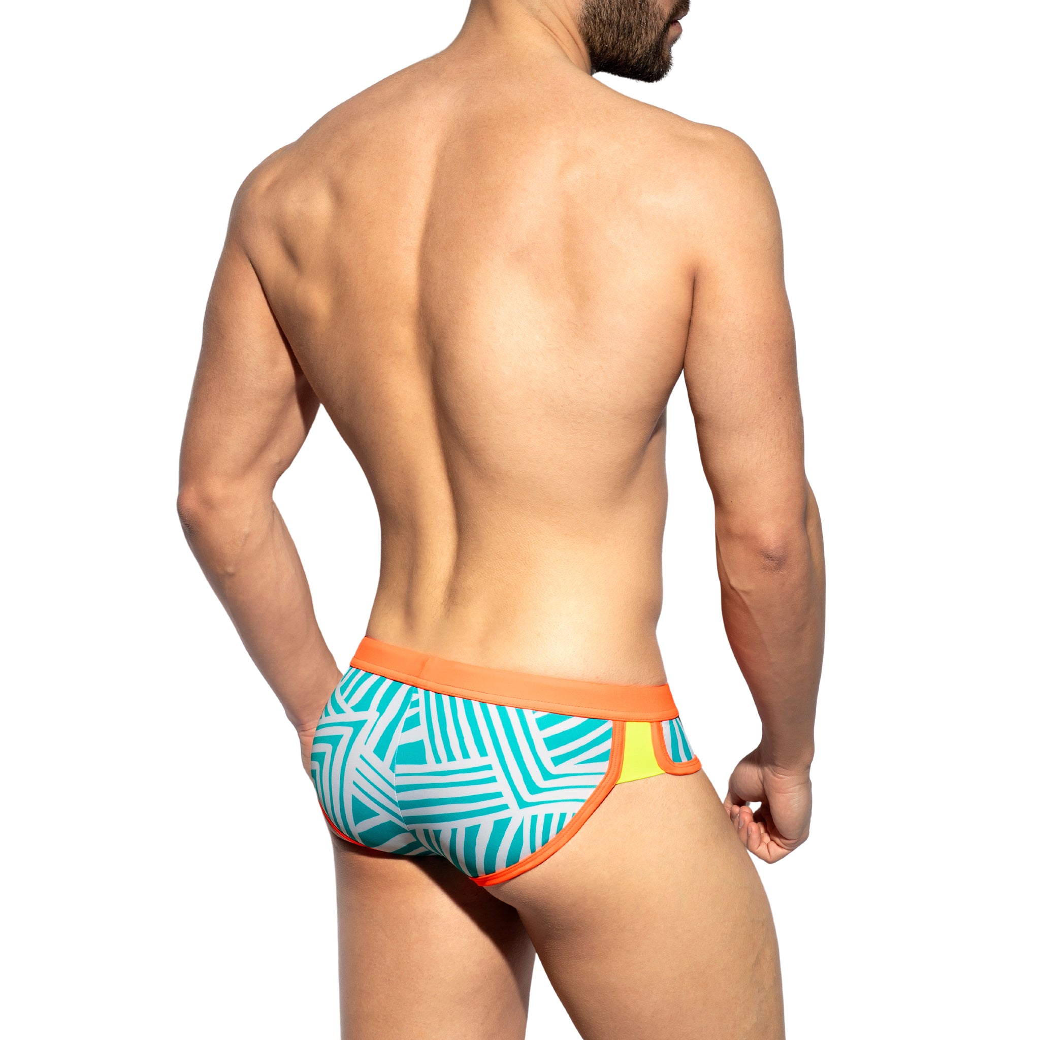 ES Collection Uganda Double Side Swim Brief Turquoise 2318