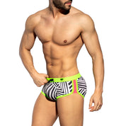 ES Collection Uganda Double Side Swim Trunk Black 2319