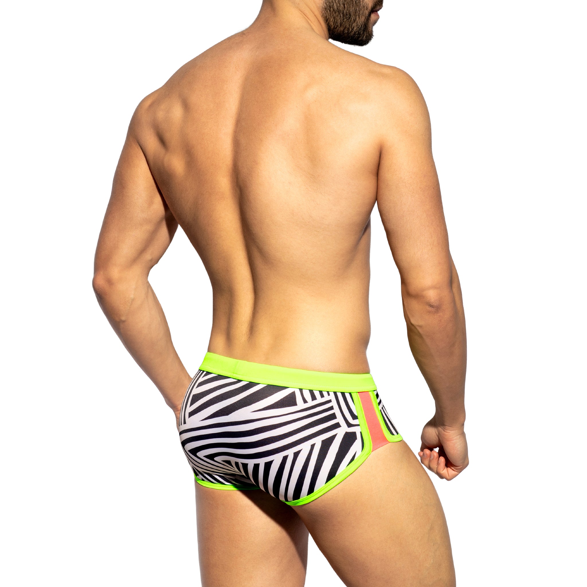 ES Collection Uganda Double Side Swim Trunk Black 2319