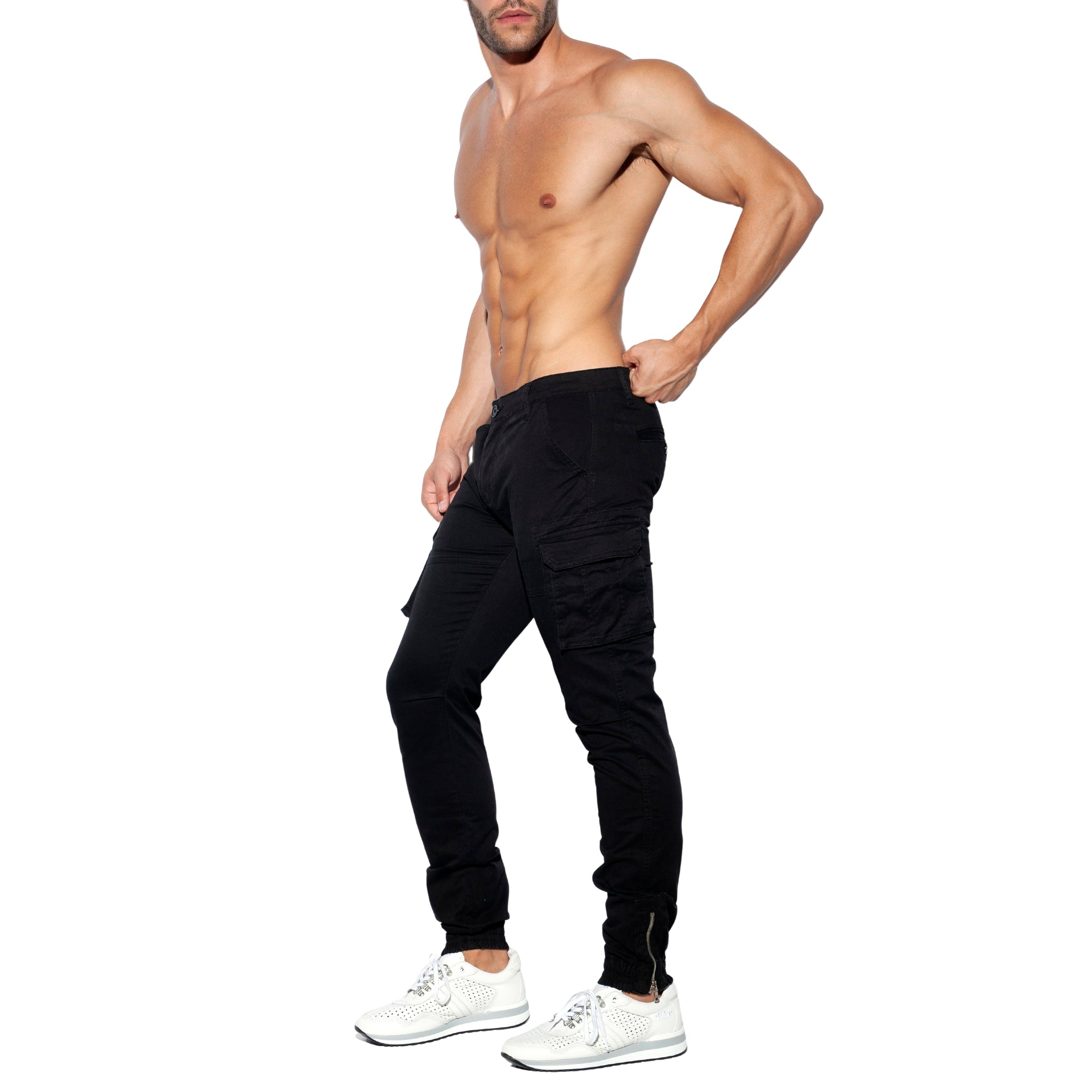 ES Collection Cargo Pants Black ESJ053 – Addicted UK