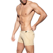 ES Collection Plain Cargo Short Beige ESJ055