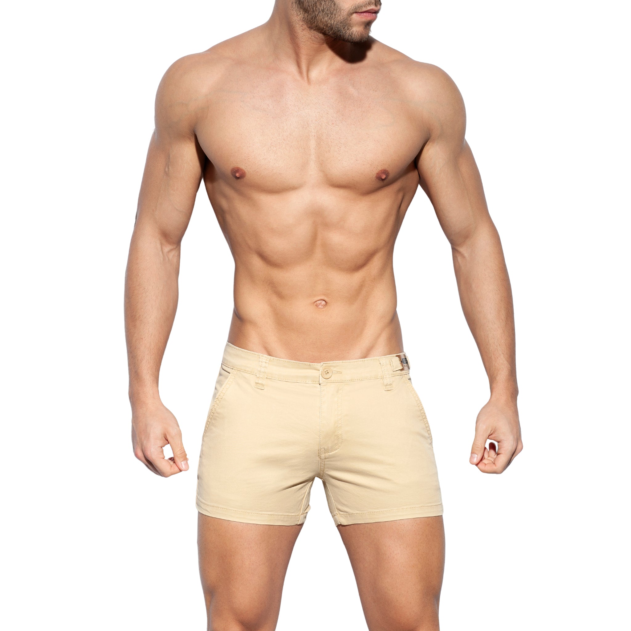 ES Collection Plain Cargo Short Beige ESJ055