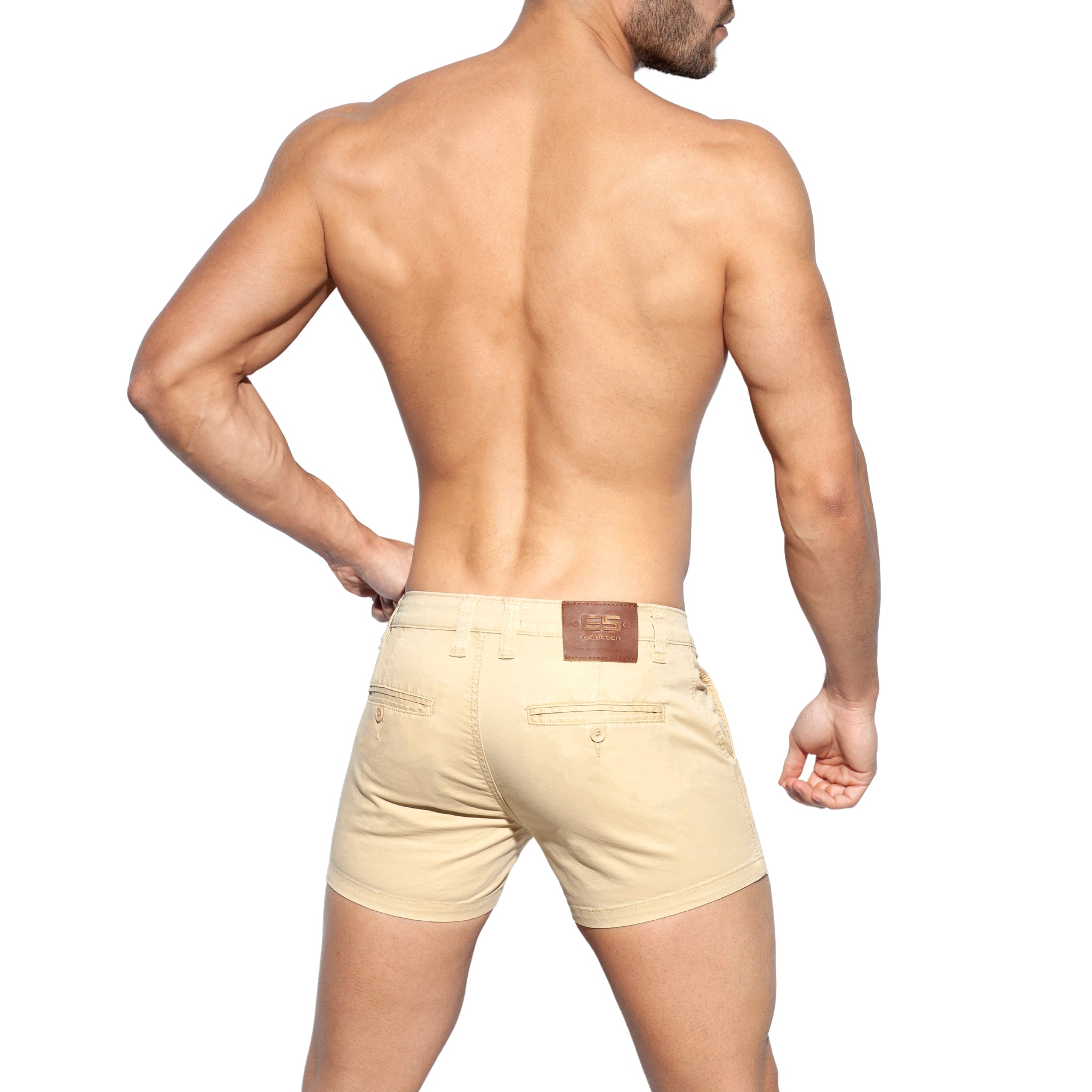 ES Collection Plain Cargo Short Beige ESJ055