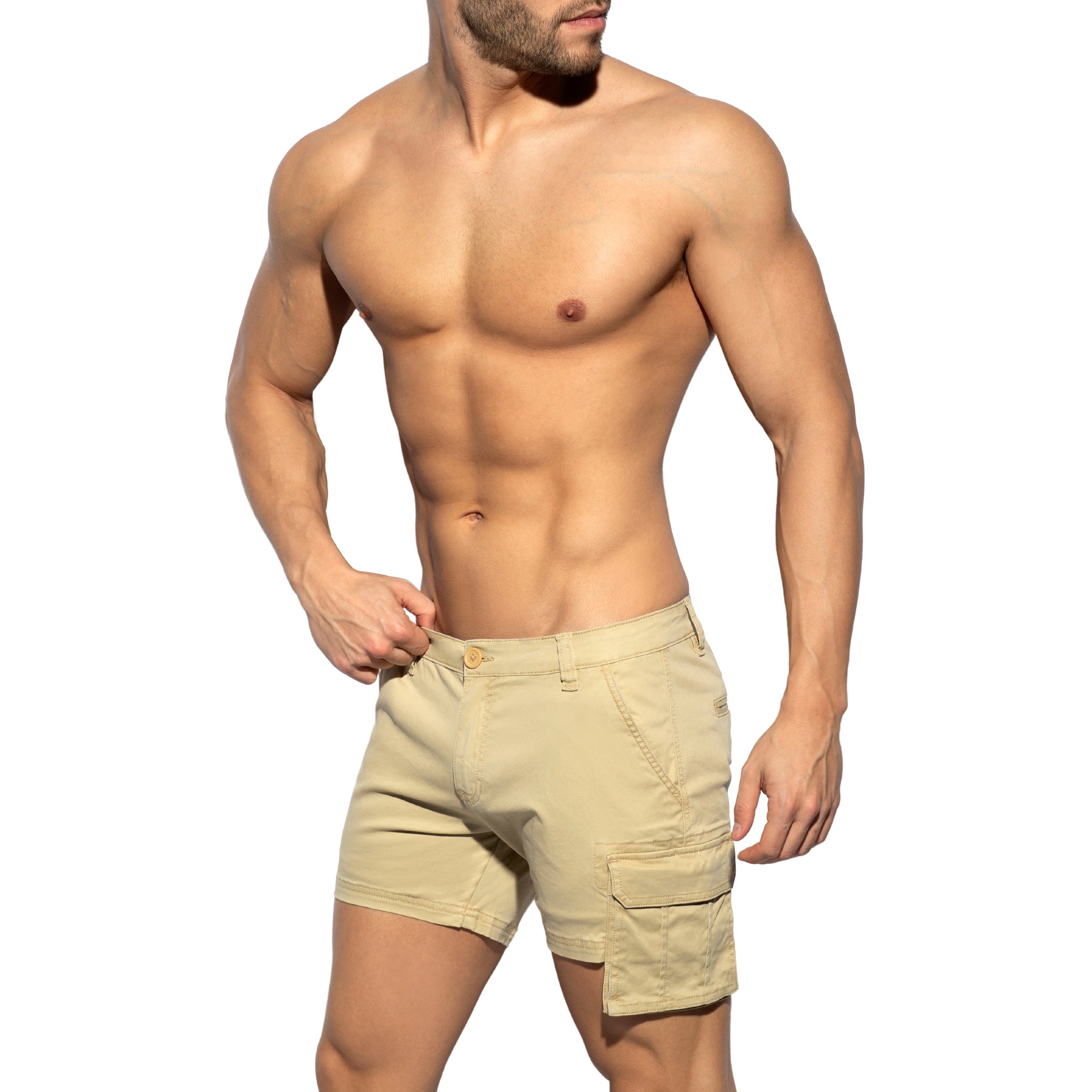 ES Collection Pocket Cargo Short Beige ESJ062