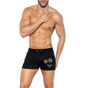 ES Collection Army Padded Sport Shorts Black SP222