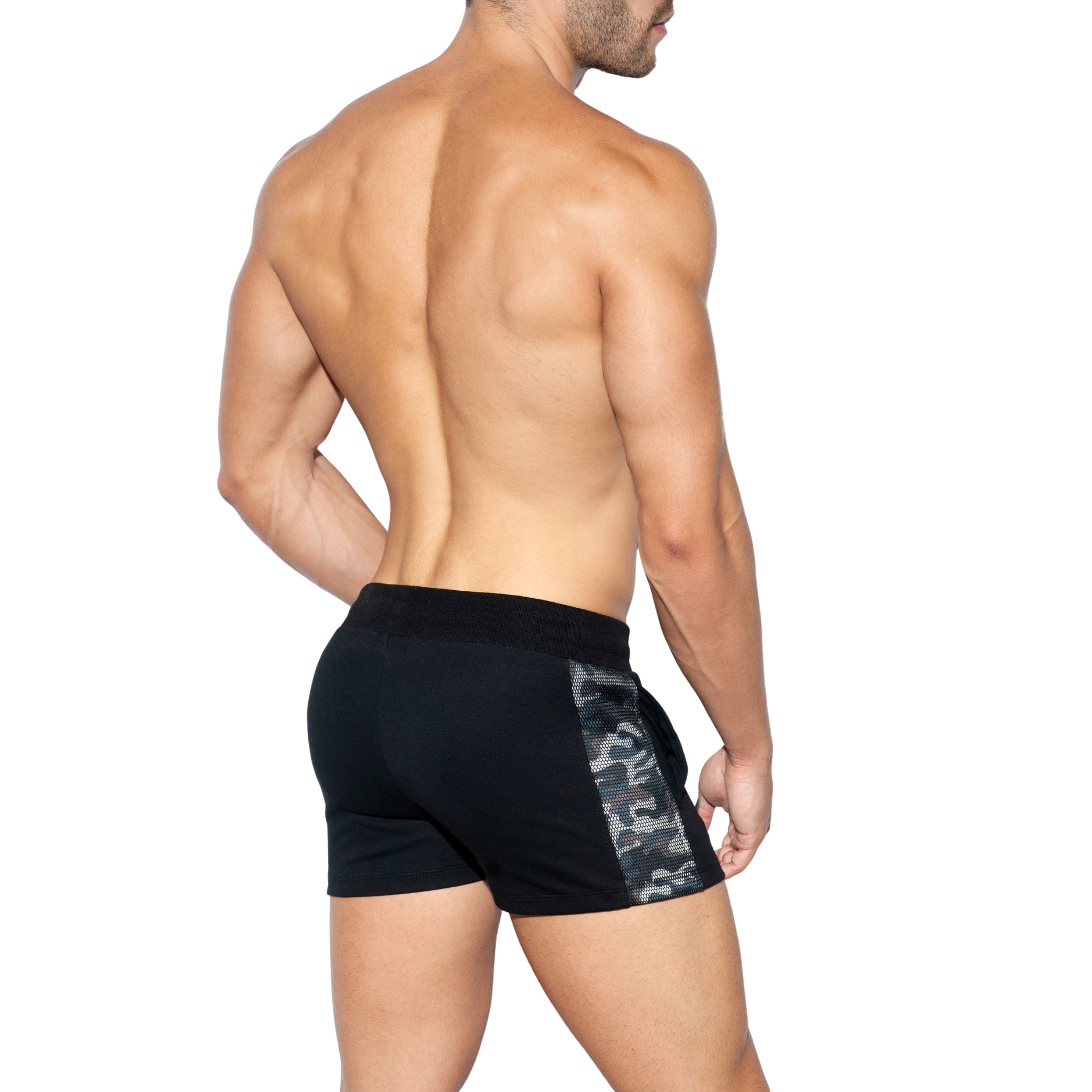 ES Collection Army Padded Sport Shorts Black SP222