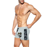 ES Collection Army Padded Sport Shorts Heather Grey SP222