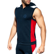 ES Collection Pique Fit Hoodie Navy SP243