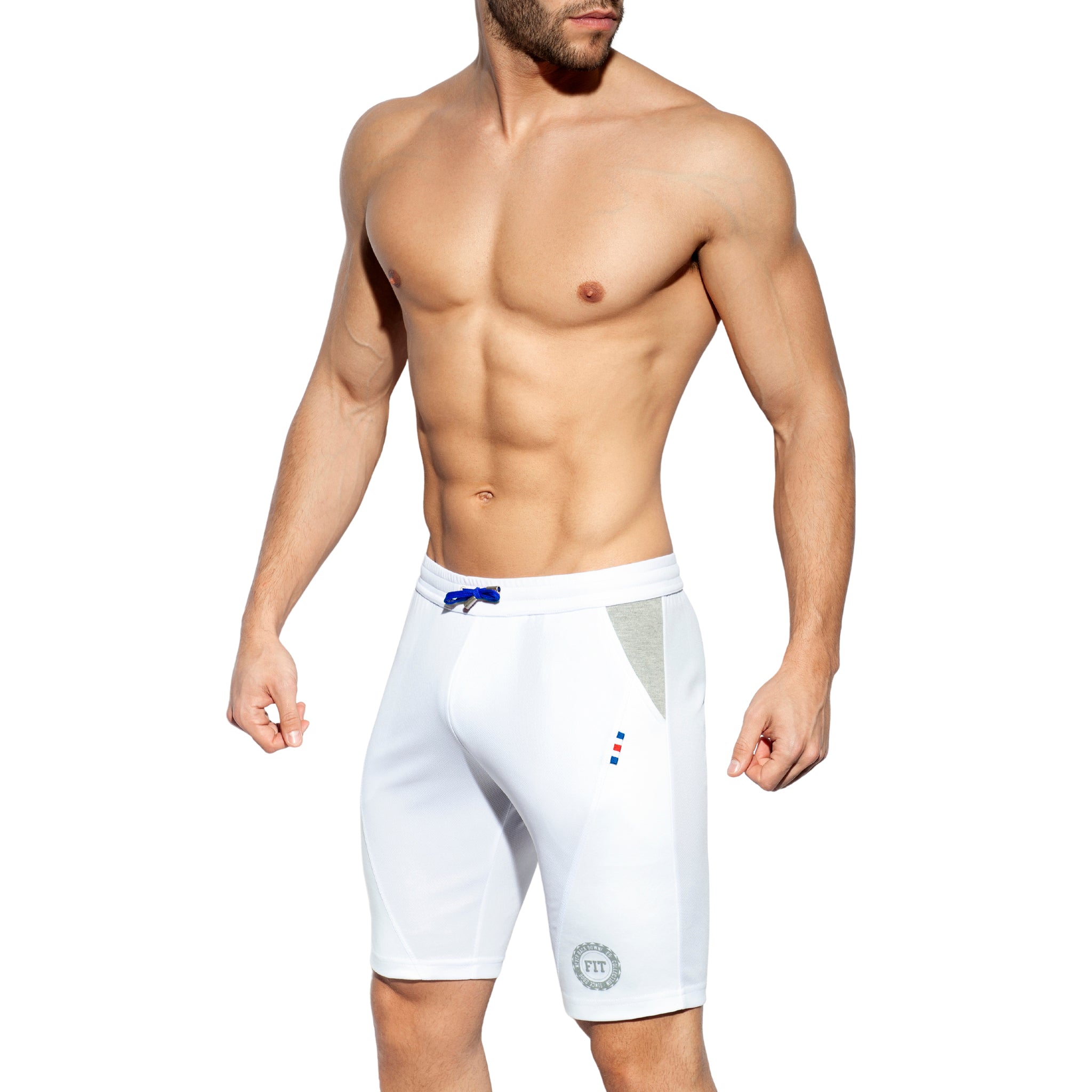 ES Collection Fit Flag Shorts White SP248