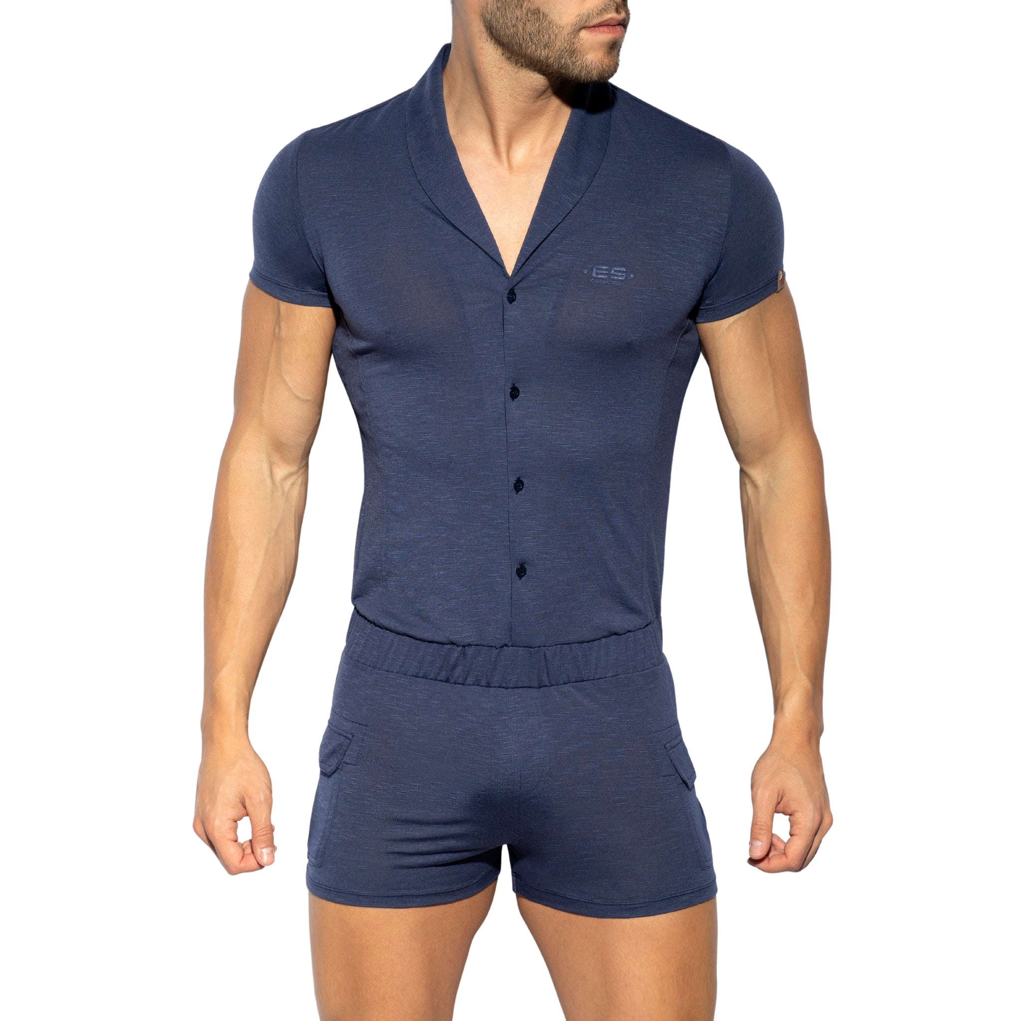 ES Collection Sleeves Body Suit Navy SP256